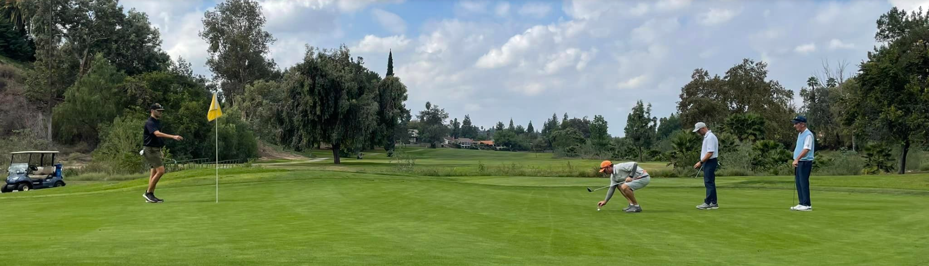 Image of golf ball on tee on grass.